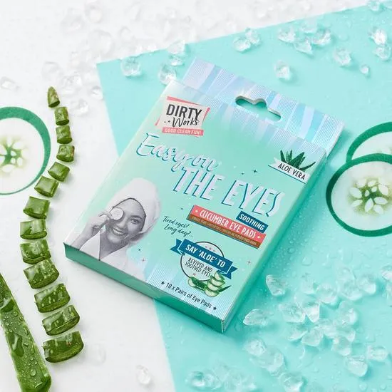 Dirty Works Easy On The Eyes Soothing Cucumber Eye Pads 10 x 5ml