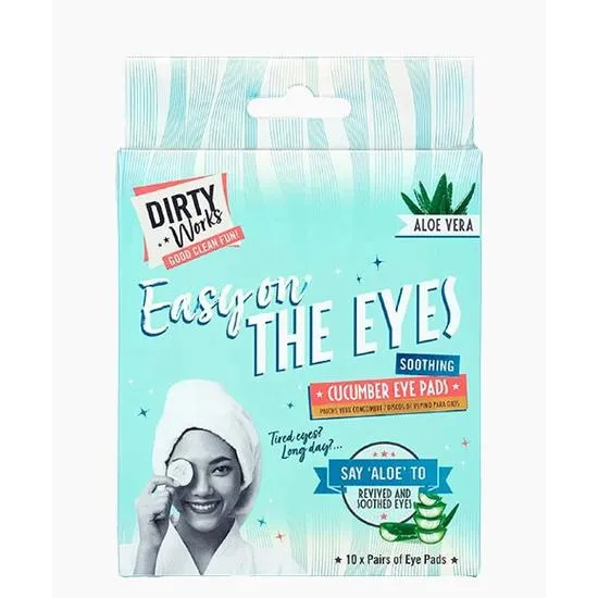 Dirty Works Easy On The Eyes Soothing Cucumber Eye Pads 10 x 5ml
