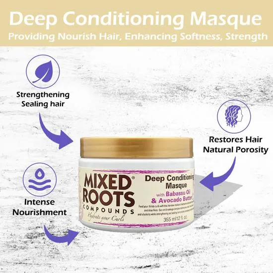 Mixed Roots Deep Conditioning Masque Babassu & Avocado Butter 355ml