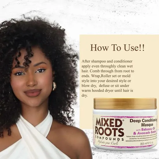 Mixed Roots Deep Conditioning Masque Babassu & Avocado Butter 355ml