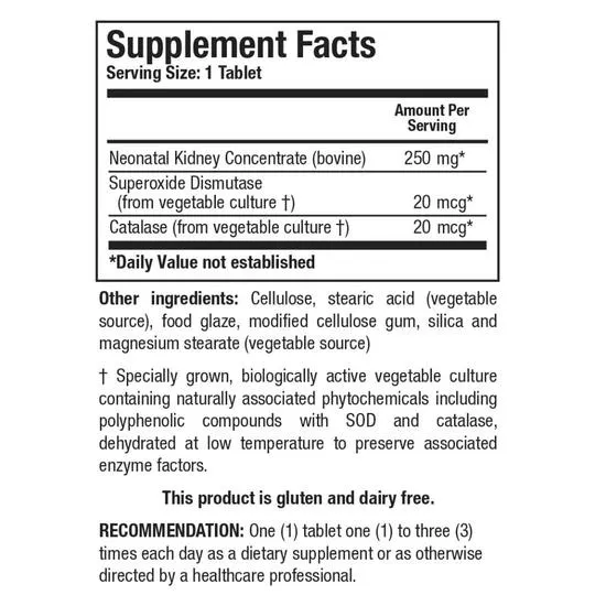 Biotics Research Cytozyme-KD Tablets 60 Tablets