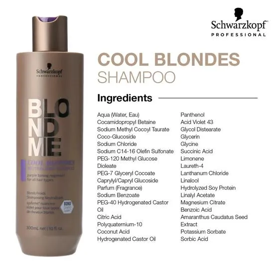Schwarzkopf Blondme Cool Blondes Neutralising Shampoo 1000ml