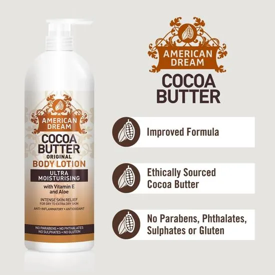 American Dream Cocoa Butter Original Ultra Moisturising Body Lotion 473ml