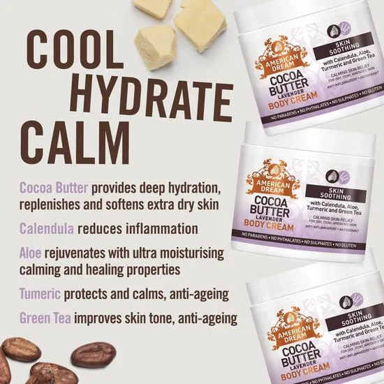 American Dream Cocoa Butter Lavender Body Cream 453 g