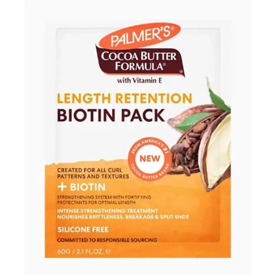Palmer's Cocoa Butter Formula With Vitamin E Length Retention Biotin Pack 60 g