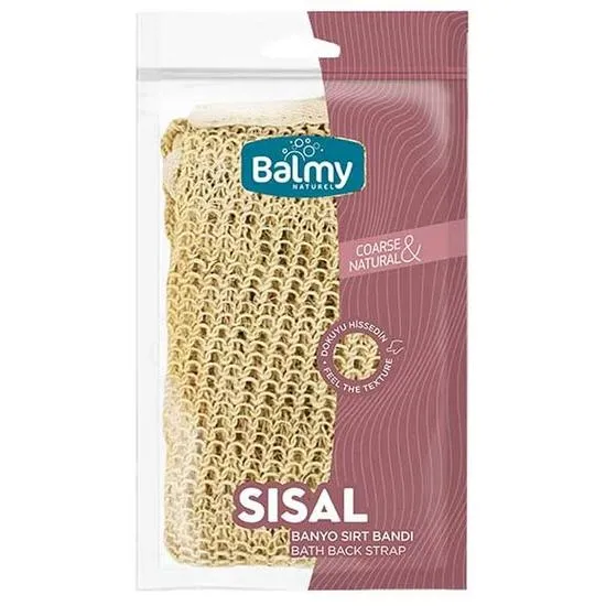 Balmy Naturel Coarse & Natural Sisal Bath Back Strap