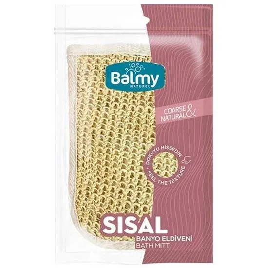 Balmy Naturel Coarse & Natural Sisal Bath Mitt