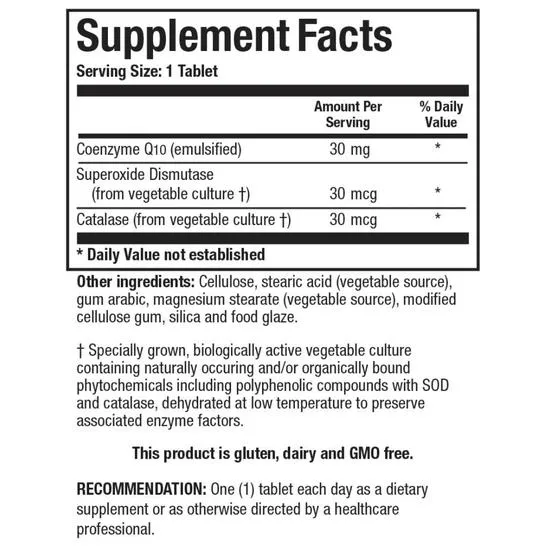 Biotics Research CoQ-Zyme 30 Tablets 60 Tablets