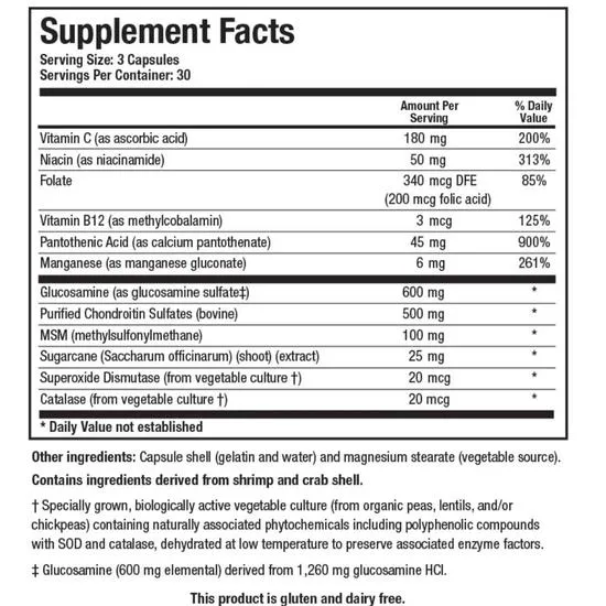 Biotics Research ChondroSamine-S Capsules 90 Capsules
