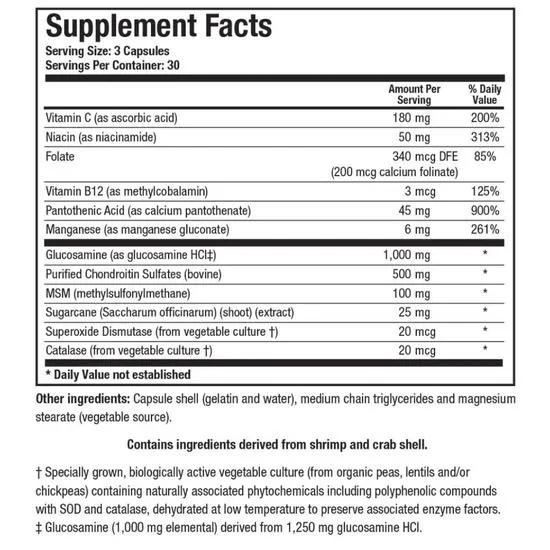 Biotics Research ChondroSamine Plus Capsules 90 Capsules