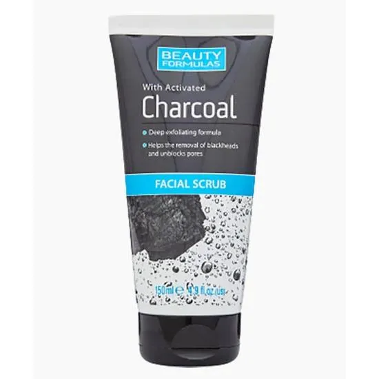 Beauty Formulas Charcoal Activated Facial Scrub 150ml