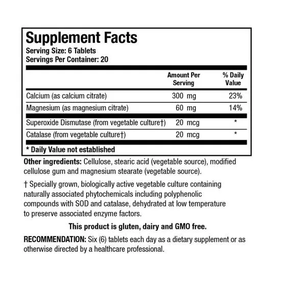 Biotics Research Ca/Mg-Zyme Tablets 360 Tablets