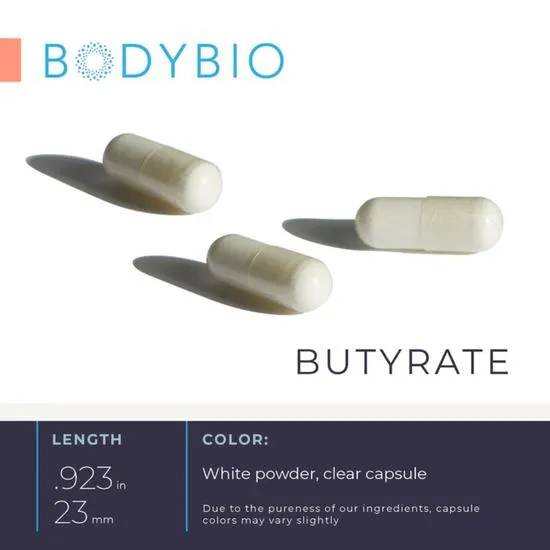BodyBio Butyrate (Cal-Mag) Capsules 100 Capsules
