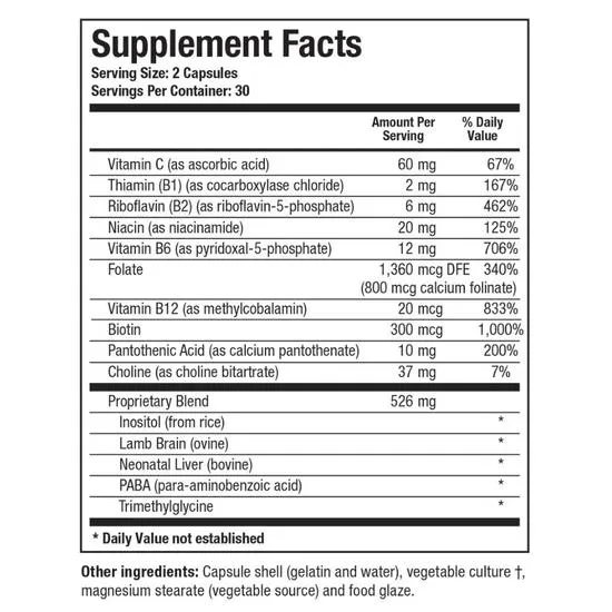 Biotics Research Bio GGG B Special B Complex Capsules 60 Capsules