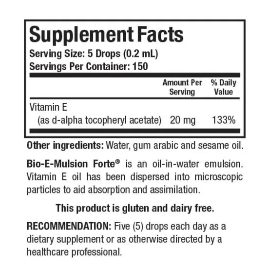 Biotics Research Bio-E-Mulsion Forte Liquid 30ml