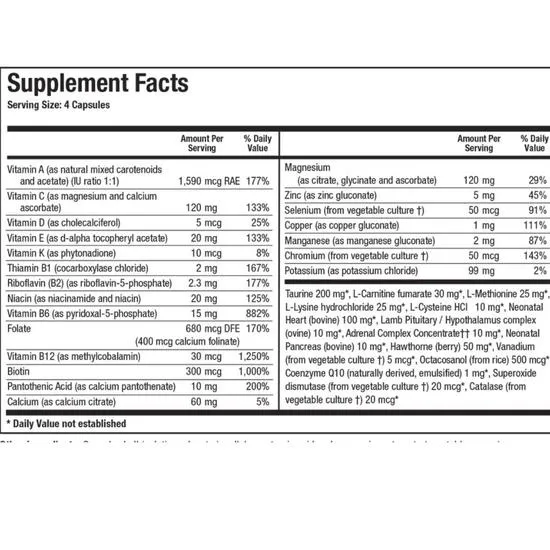 Biotics Research Bio-Cardiozyme Forte Tablets 120 Tablets