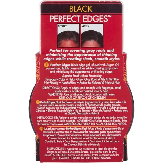 Creme Of Nature Argan Oil Perfect Edges Black Gel 63.7 g / Black