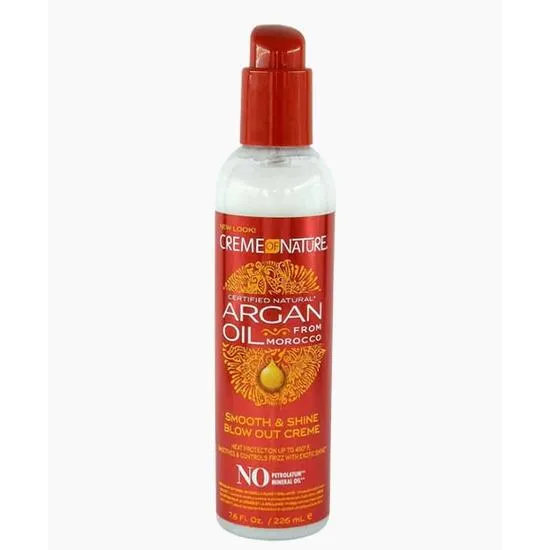 Creme Of Nature Argan Oil Heat Protector Smooth & Shine Blow Out Creme 226ml