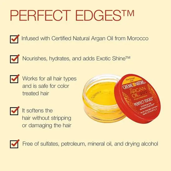 Creme Of Nature Argan Oil Extra Hold Perfect Edges 63.7 g