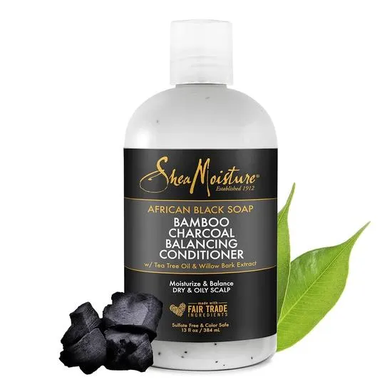 Shea Moisture African Black Soap Bamboo Charcoal Balancing Conditioner 384 577ml