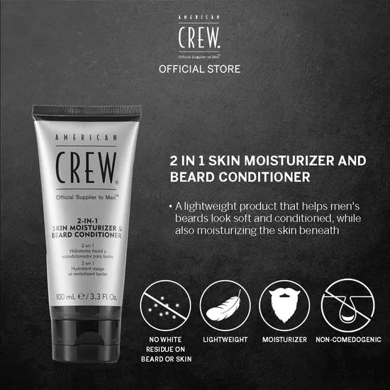 American Crew 2in1 Skin Moisturiser & Beard Conditioner 100ml