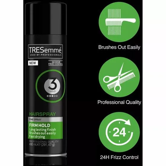 TRESemmé 24 Hours Frizz Control Firm Hold 3 Hairspray 400ml