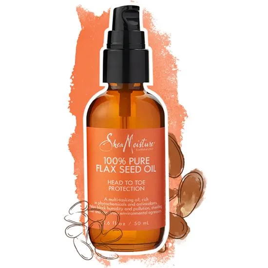 Shea Moisture 100% Pure Flax Seed Oil Head To Toe Protection 47ml