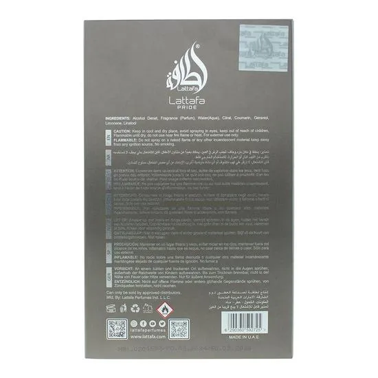 Lattafa Pride Raw Human Eau De Parfum 100ml