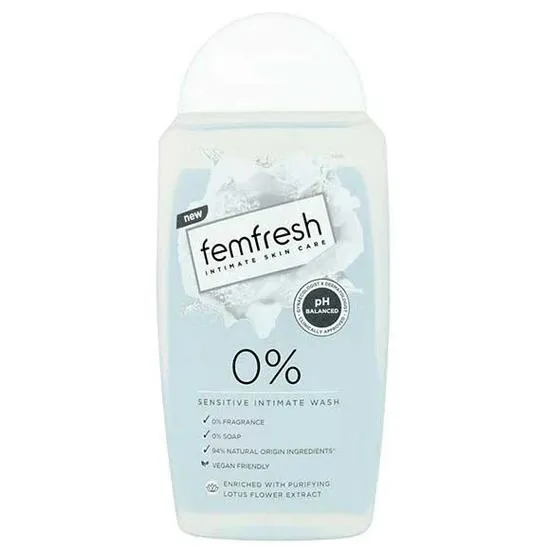 Fem Fresh Zero Percent Sensitive Intimate Wash 250ml