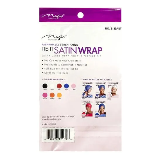 Magic Collection Tie It Satin Wrap 2139AST Assorted