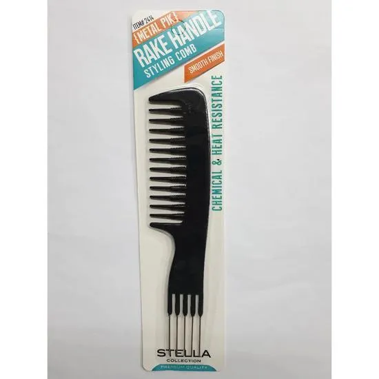 Magic Collection Rake Handle Comb 2414 Black