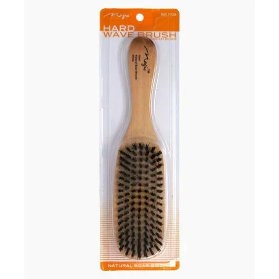 Magic Collection Natural Boar Bristle Hard Wave Brush 7720 Wooden
