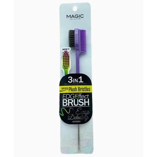 Magic Collection 3 In 1 Edge Effect Brush Plus Bristles EDGE04AST Assorted