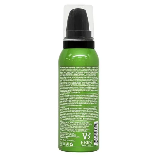 Ebin New York Braid Formula Setting Mousse With Olive Oil 354ml / Green