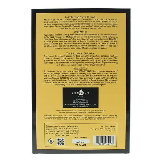 Affinessence Vanille Benjoin Luxe Eau De Parfum 100ml