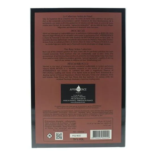 Affinessence Patchouli Oud Luxe Eau De Parfum 100ml