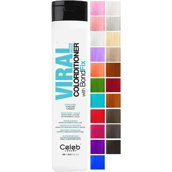 Celeb Luxury Viral Hybrid Turquoise Colorditioner With Bondfix Conditioner 244ml