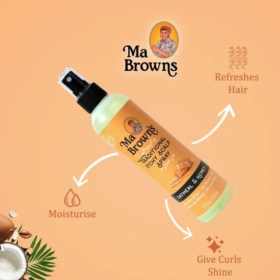 Ma Browns Traditional Itchy Scalp Spray With Oatmeal & Honey 237ml