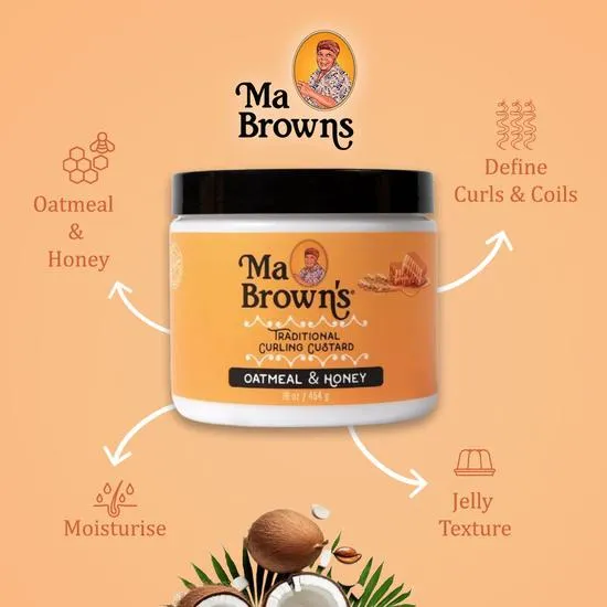 Ma Browns Traditional Curling Custard With Oatmeal & Honey 454g