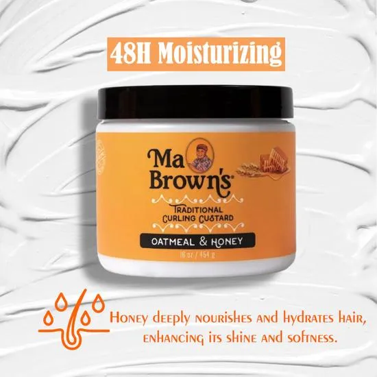 Ma Browns Traditional Curling Custard With Oatmeal & Honey 454g