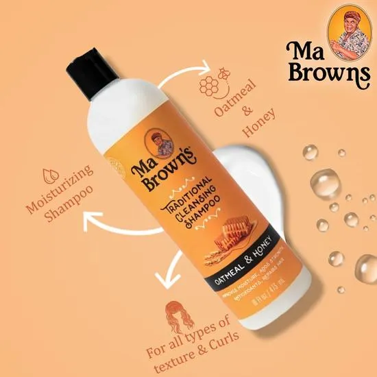 Ma Browns Traditional Cleansing Shampoo With Oatmeal & Honey 473ml