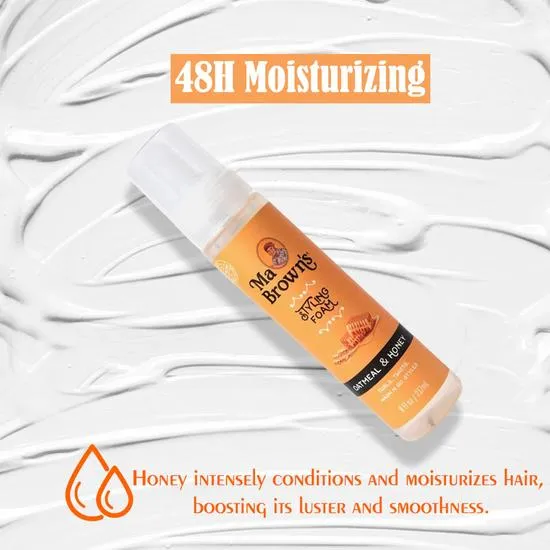 Ma Browns Styling Foam With Oatmeal & Honey 237ml