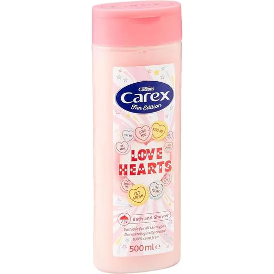 Carex Fun Edition Love Hearts Shower Gel 500ml