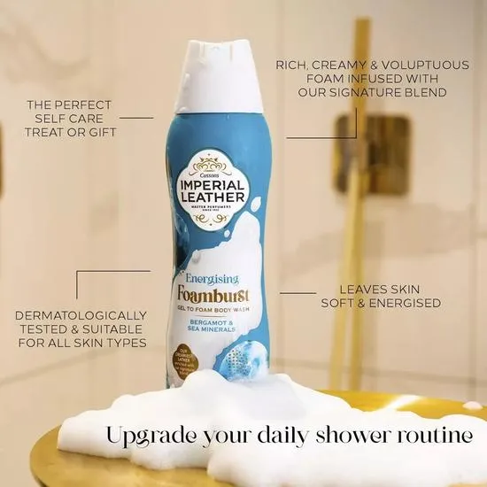 Imperial Leather Foam Burst Bergamot & Sea Minerals Energising 200ml