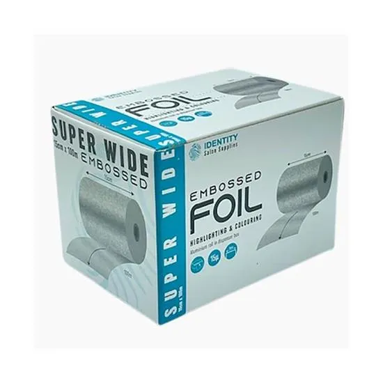 Identity Salon Supplies Embossed Highlighting & Colouring Super Wide Foil 15 cm X 100 m