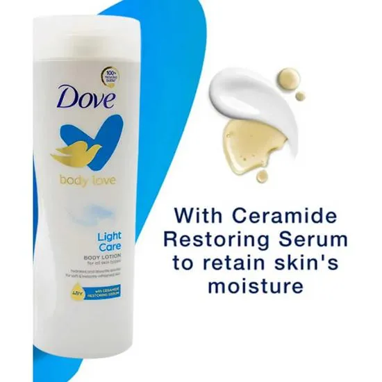 Dove Light Care Body Lotion With Ceramide Restoring Serum 400ml