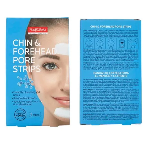 Purederm Chin & Forehead Pore Strips 6 strips
