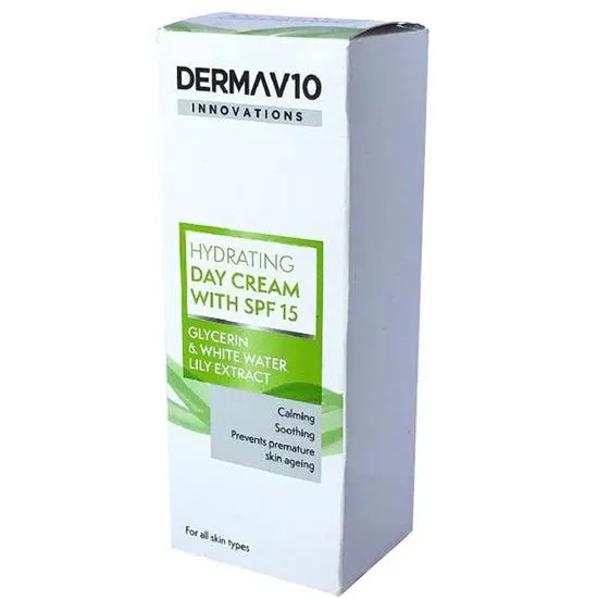 Derma V10 Hydrating Day Cream With SPF 15 50ml