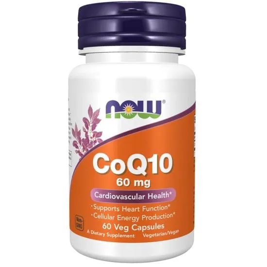 NOW Foods CoQ10 60mg Capsules 180 Capsules