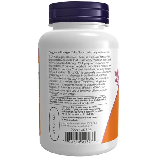 NOW Foods CLA 800mg Softgels 90 Softgels